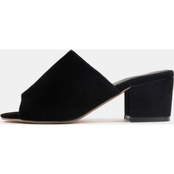 Mule μαύρο suede