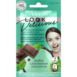 Eveline Look Delicious Smoothing Mint & Choc Κρεμώδης Μάσκα Προσώπου για Καθαρισμό 10ml