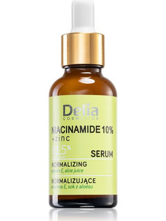 Delia Cosmetics Niacinamide 10% + Zinc Ενυδατικό Serum Προσώπου για Ακμή με Βιταμίνη E Αλόη & Νιασιναμίδη 30ml