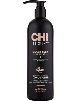 Chi Luxury Black Seed Oil Moisture Replenish Φυτικό Conditioner για Επανόρθωση για Ξηρά & Ταλαιπωρημένα Μαλλιά 739ml