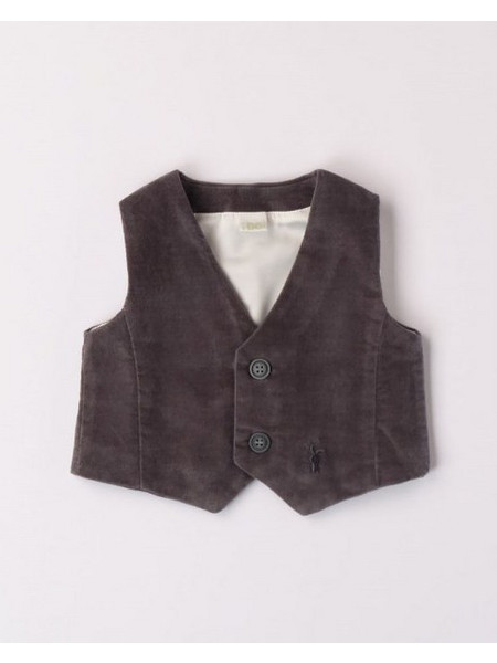 IDO UNPADDED WAISTCOAT - 4.7205/00 - ΑΓΟΡΙ - DARK GREY
