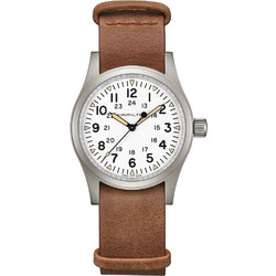 Hamilton Khaki Field Ανδρικό Ρολόι Αυτόματο με Καφέ Δερμάτινο Λουράκι H69439511