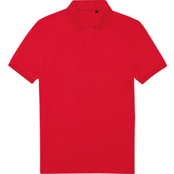 B&C Collection Ανδρική Μπλούζα Polo Κοντομάνικη Κόκκινη PU428