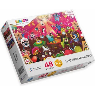 Παιδικό Puzzle Ελληνοεκδοτική Τα Τερατάκια Κάνουν Πάρτι 48 Κομμάτια