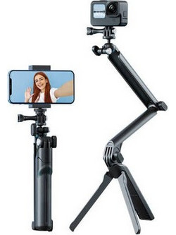 Telesin TE-TRP-009 3-Way για Action Cameras (Universal)