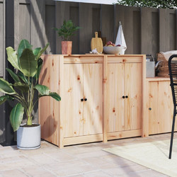 vidaXL Πόρτες Κουζίνας Εξ. Χώρου MEPPEL 2 τεμ. 50x9x82 εκ. Μασίφ Πεύκο 832358