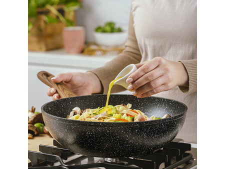 Nava Nature Wok Αλουμινίου Αντικολλητικό 28cm