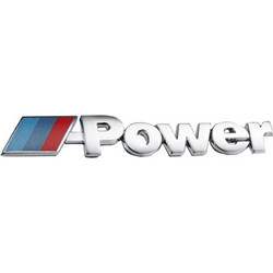Auto Gs Αυτοκόλλητο Σήμα Χρωμίου 3D Power 14x2.3cm 1Τμχ - (20173)