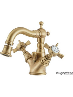 Μπαταρία Μπιντέ Αναμεικτική Bugnatese Princeton Ρετρό Bronze με Αυτόματη Βαλβίδα (844-220)