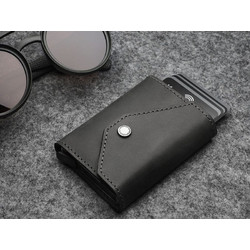 Πορτοφόλι PULARYS 174628401 Porter από μαύρο δέρμα