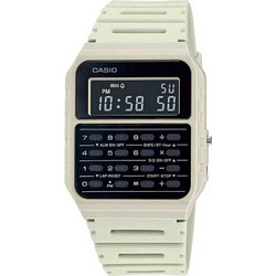 Casio Vintage Ψηφιακό Ανδρικό Ρολόι Χρονογράφος με Λευκό Καουτσούκ Λουράκι CA-53WF-8BEF