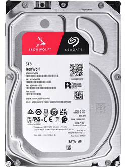 Seagate IronWolf 6TB HDD Σκληρός Δίσκος 3.5" Sata 3 5400rpm με 256MB Cache