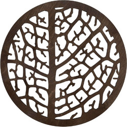 Σουπλά Coral (Σετ 4Τμχ) 790PYN1102 36x36cm Wenge Hermia Ξύλο