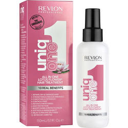 Revlon Uniq One All In One Lotus Flower Spray Μαλλιών για Όγκο Επανόρθωση Φριζάρισμα & Ψαλίδα 150ml