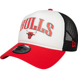 New Era Chicago Bulls NBA Retro Ανδρικό Καπέλο Jockey με Δίχτυ Snapback Υφασμάτινο Λευκό Κόκκινο 60434967