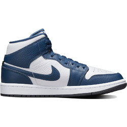 Jordan Air 1 Mid Γυναικεία Sneakers Μποτάκια Μπλε Λευκά DR0501-401