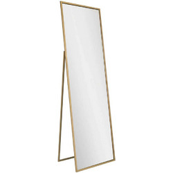 Καθρέπτης Δαπέδου - Τοίχου Cool 552NOS2307 50x60x170cm Gold Aberto Design Μέταλλο,Γυαλί