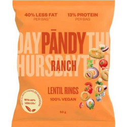 Pandy Ranch Lentil Rings Δαχτυλίδια Φακής με Γεύση (Ράντσο) Χωριάτικα Μυρωδικά 50g