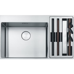 Franke Box Center BWX 220-54-27 Νεροχύτης Inox Αριστερός 86x51cm