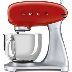 Smeg SMF02 Red Κουζινομηχανή 800W με Ανοξείδωτο Κάδο 4.8lt