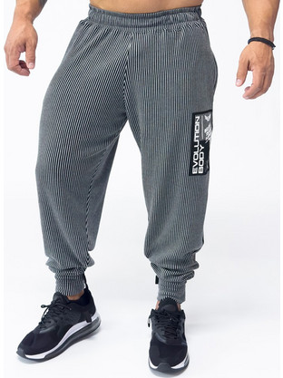 Evolution Body Ανδρικό Παντελόνι Φόρμας Fleece με Λάστιχο Ανθρακί BODY2600