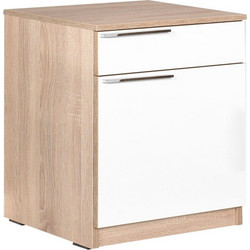 Velco Κομοδίνο με Συρτάρι Sonoma 40x38x63 εκ. 653-0209-39 Λευκό Φυσικό