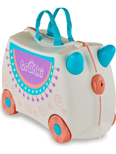 Trunki Lola The Lama Παιδική Βαλίτσα Καμπίνας 31x46x20.5cm με 4 Ρόδες Λευκή