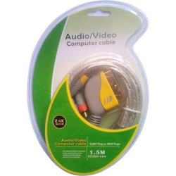 A8006-12-1.5 . DM καλώδιο SCART σε 4x RCA 1.5m SC1206 (μόνο για ήχο)