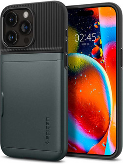 Spigen Slim Armor Cs Back Cover Abyss Green (iPhone 15 Pro Max)