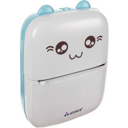 Mini Εκτυπωτής για Φωτογραφίες με Bluetooth & Usb σύνδεση και 11 ρολά εκτύπωσης, 11x7.8x3.7 cm - Izoxis