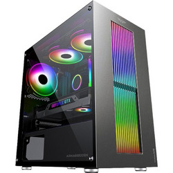 Armaggeddon Tron VII Black Gaming Micro Tower Κουτί Υπολογιστή με Πλαϊνό Παράθυρο