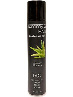 Tommy G Lac Extra Strong Professional with Aloe Vera Λακ Μαλλιών για Λάμψη Πολύ Δυνατό Κράτημα 400ml
