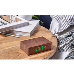 ΕΠΙΤΡΑΠΕΖΙΟ ΨΗΦΙΑΚΟ ΡΟΛΟΙ ΞΥΠΝΗΤΗΡΙ GINGKO FLIP CLICK CLOCK NATURAL WALNUT (ΞΥΛΟ ΚΑΡΥΔΙΑΣ) 11,5x70x36 G003W8