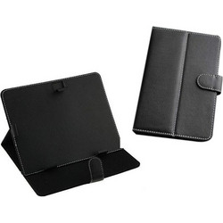 Folding Leather Case Cover for 7'' Android Tablet Black
