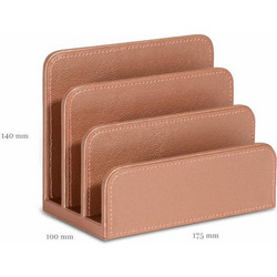 Φακελοστάτης Osco Δερματίνη Blusk Pink 14x10x17,5cm Νο 4288