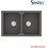 Sanitec Ultra Granite 818 Υποκαθήμενος Νεροχύτης Γρανίτη Αντιστρεφόμενος Ματ Pietra 86x50cm