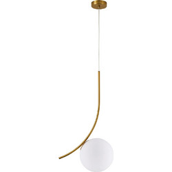 Home Lighting Κρεμαστό Φωτιστικό Οροφής Μπάλα Μονόφωτο E14 Χρυσό SE21-GM-35 77-9061