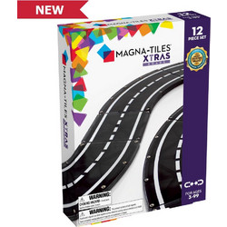 Magna-Tiles Μαγνητικό Παιχνίδι Roads 12τμχ