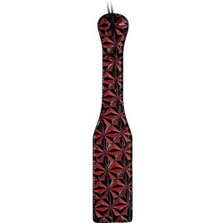 Ouch! Luxury Paddle with Pattern Burgundy