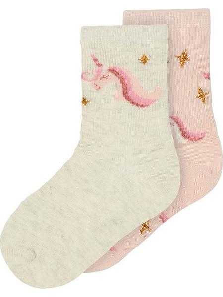 Κάλτσες Name It για κορίτσια Unicorn set 2τμχ