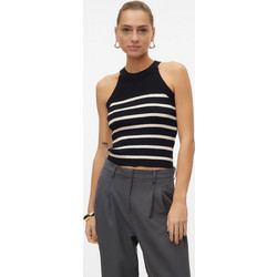 Vero Moda Γυναικείο Καλοκαιρινό Top Πλεκτό Μαύρο 10307205