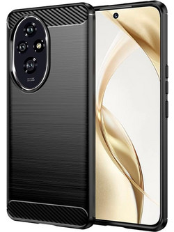 Techsuit Carbon Silicone Θήκη (Honor 200) Μαύρο