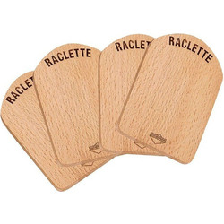 Σουβέρ Raclette (Σετ 4Τμχ) 1748001000 14x9x1cm Natural Kuchenprofi Ξύλο