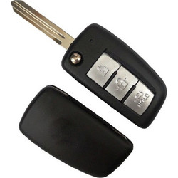 Κέλυφος Τηλεκοντρόλ Nissan με 3 Κουμπιά Αναδιπλούμενο- Λάμα NSN14
