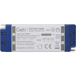 GETI Power supply LED driver 12V/ 40W IP20 (GPS40)