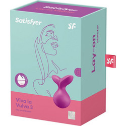 Satisfyer Viva La Vulva Lay-On Κλειτοριδικός Δονητής Ροζ
