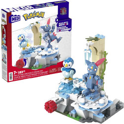 Mega(TM) Pokemon(TM) Mega Construx: Piplup + Sneasel s Snow Day Building Set (HKT20)