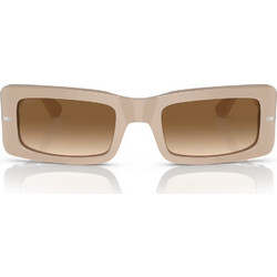Persol PO3332/S 1195S1 Γυναικεία Γυαλιά Ηλίου Ορθογώνια Κοκάλινα Μπεζ με Καφέ Polarized Φακό