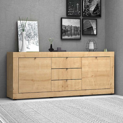 Μπουφές μελαμίνης Ocean Megapap χρώμα sonoma 210x45x86εκ