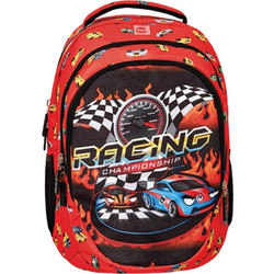 Lyc sac Fast Race Σχολική Τσάντα Πλάτης Δημοτικού Κόκκινη 71528